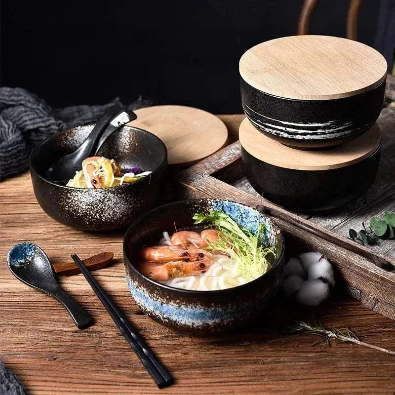 Japanische keramikschale mit deckel - kreativ und stilvoll