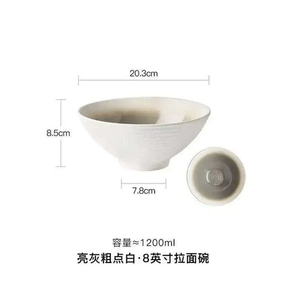 japanese ceramic ramen bowl 8inch