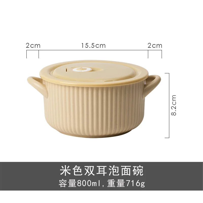 Ceramic Instant Noodle Bowl