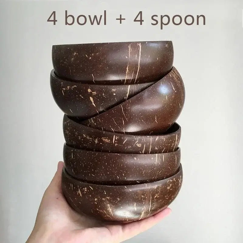 Natural Coconut Bowl Set