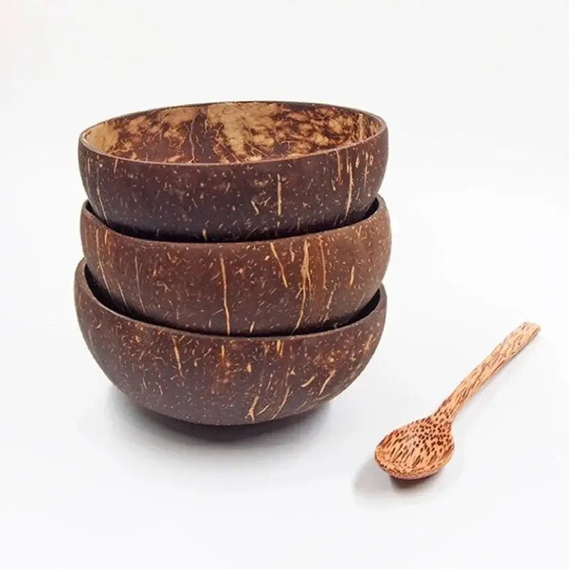 Natural Coconut Bowl Set