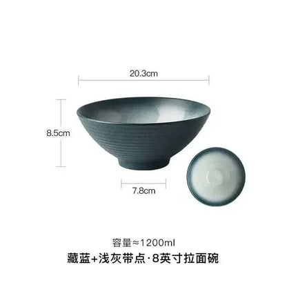 japanese ceramic ramen bowl 8inch
