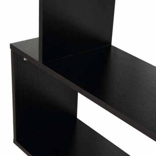HOMCOM S Shape Bookcase for books and décor